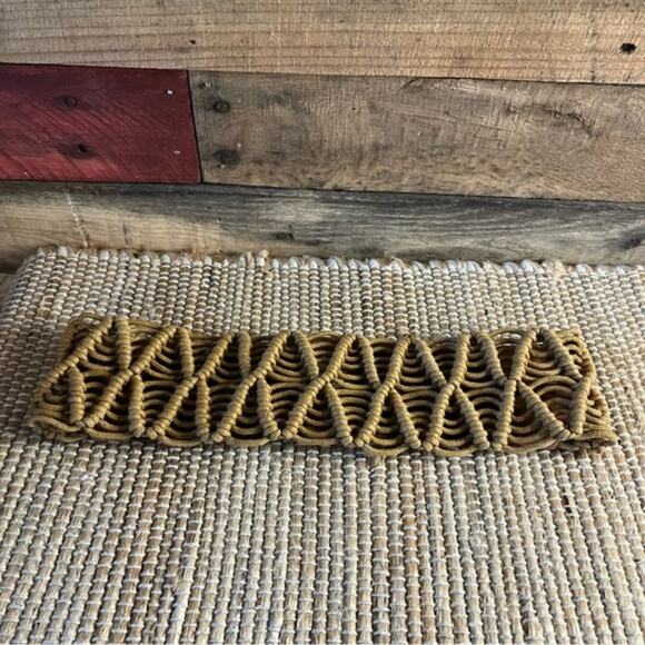 Charming Charlie Tan Woven Stretch Belt‎ Size S/M - Picture 1 of 9